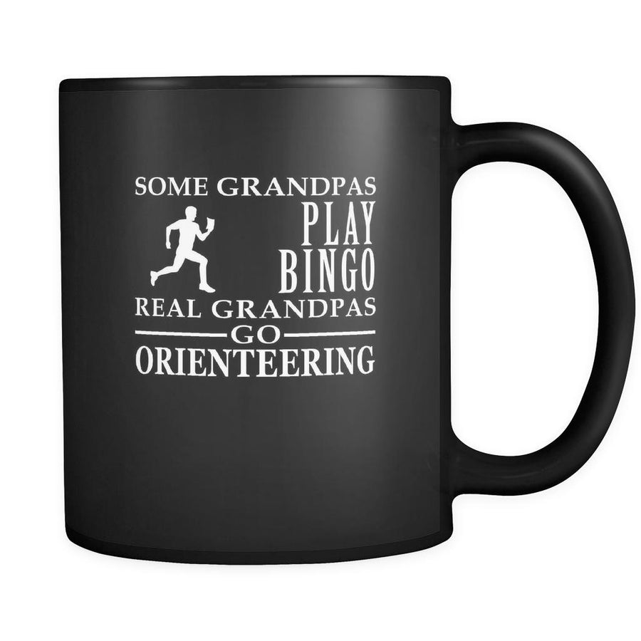 Orienteering Some Grandpas play bingo, real Grandpas go Orienteering 11oz Black Mug-Drinkware-Teelime | shirts-hoodies-mugs