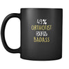 Orthotist 49% Orthotist 51% Badass 11oz Black Mug-Drinkware-Teelime | shirts-hoodies-mugs