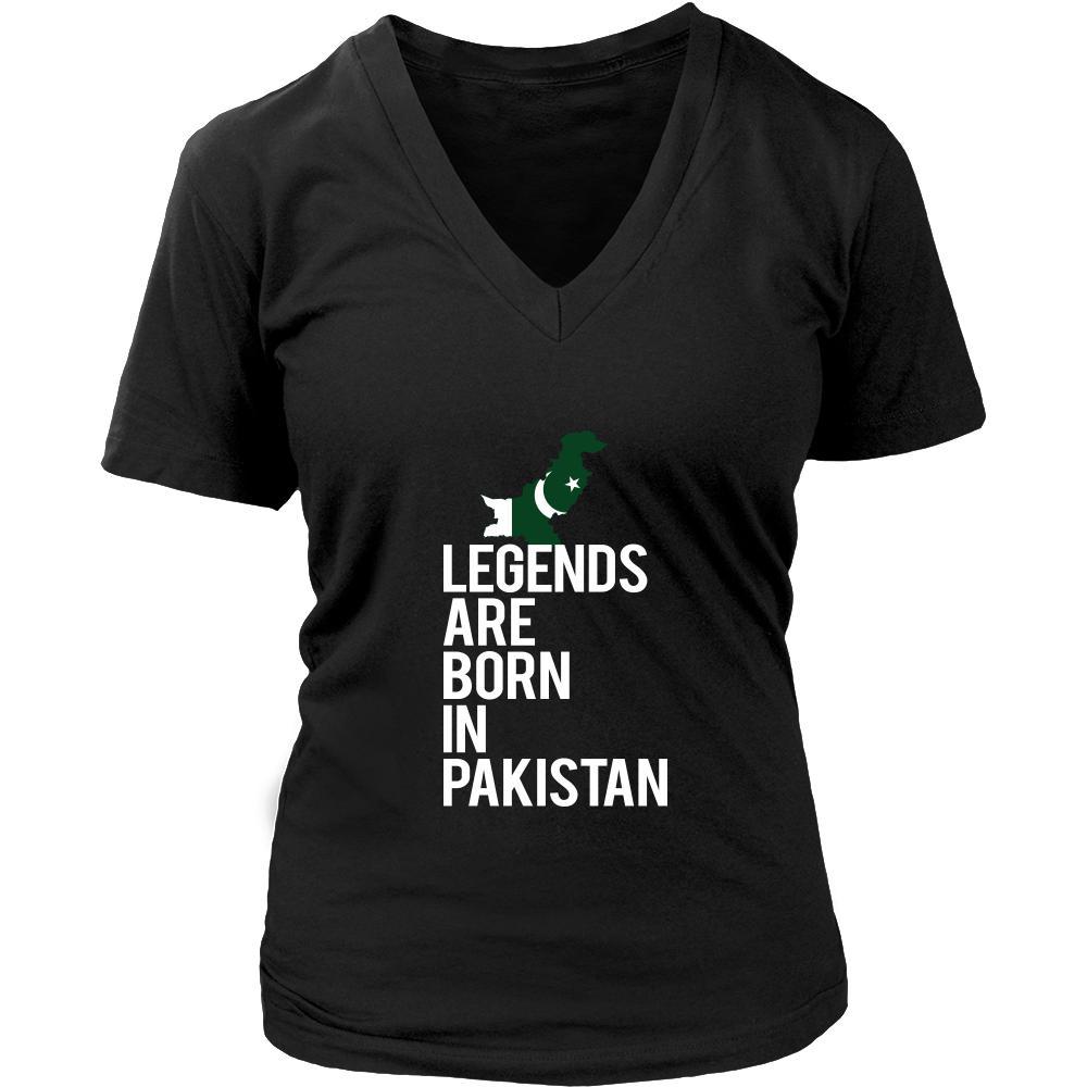 Pakistan Shirt - Legends are born in Pakistan - National Heritage Gift-T-shirt-Teelime | shirts-hoodies-mugs