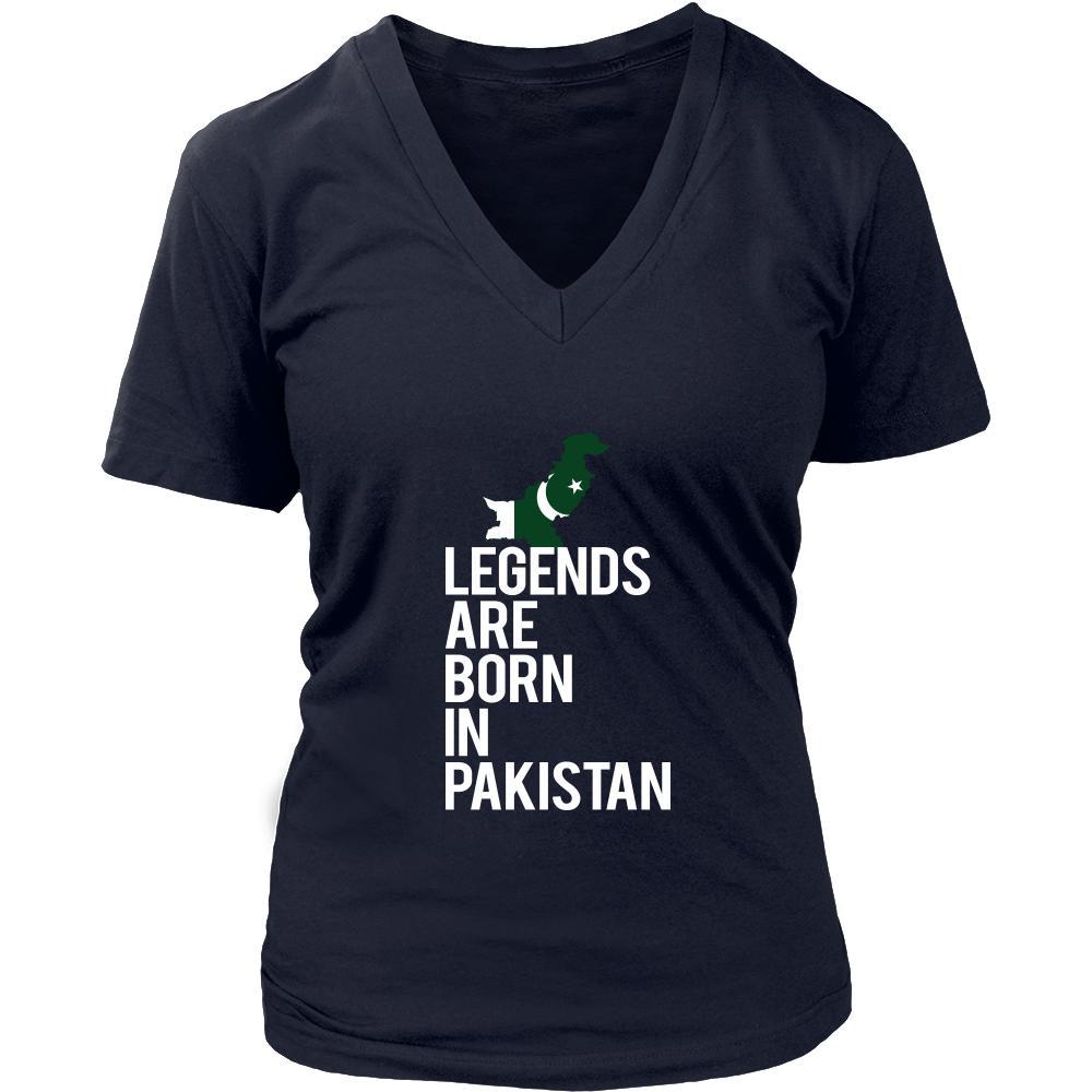Pakistan Shirt - Legends are born in Pakistan - National Heritage Gift-T-shirt-Teelime | shirts-hoodies-mugs