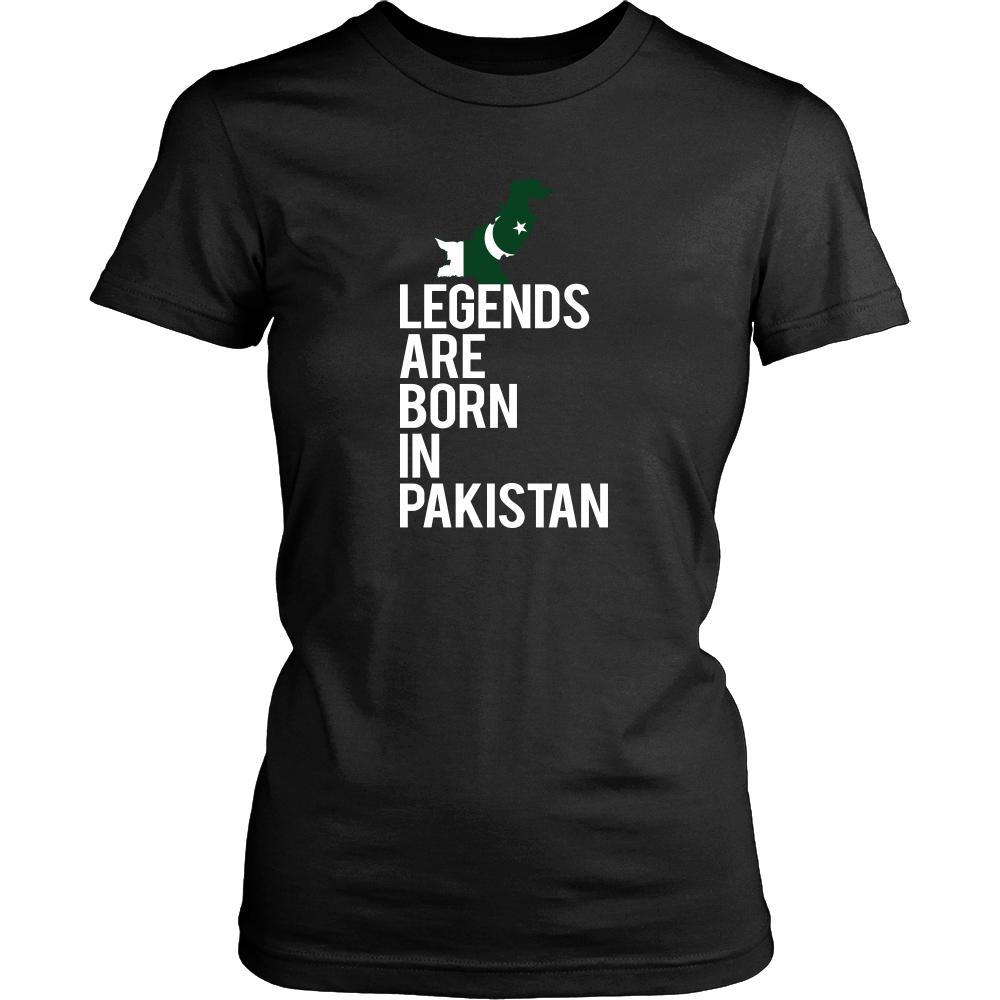 Pakistan Shirt - Legends are born in Pakistan - National Heritage Gift-T-shirt-Teelime | shirts-hoodies-mugs