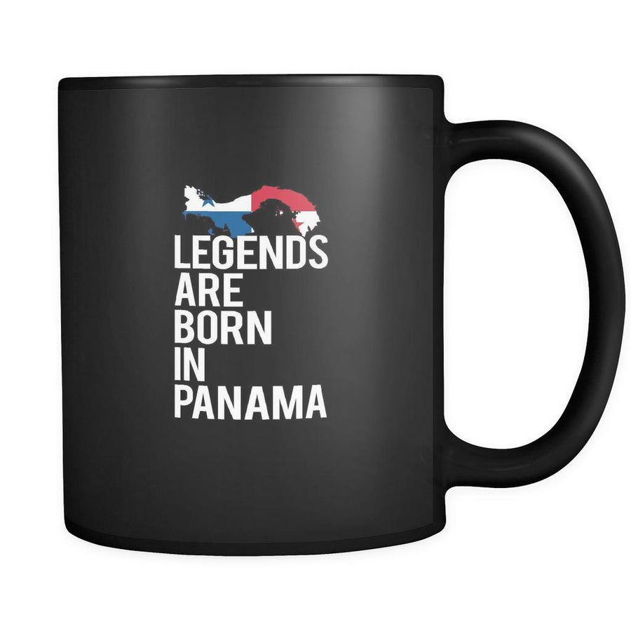 Panama Legends are born in Panama 11oz Black Mug-Drinkware-Teelime | shirts-hoodies-mugs