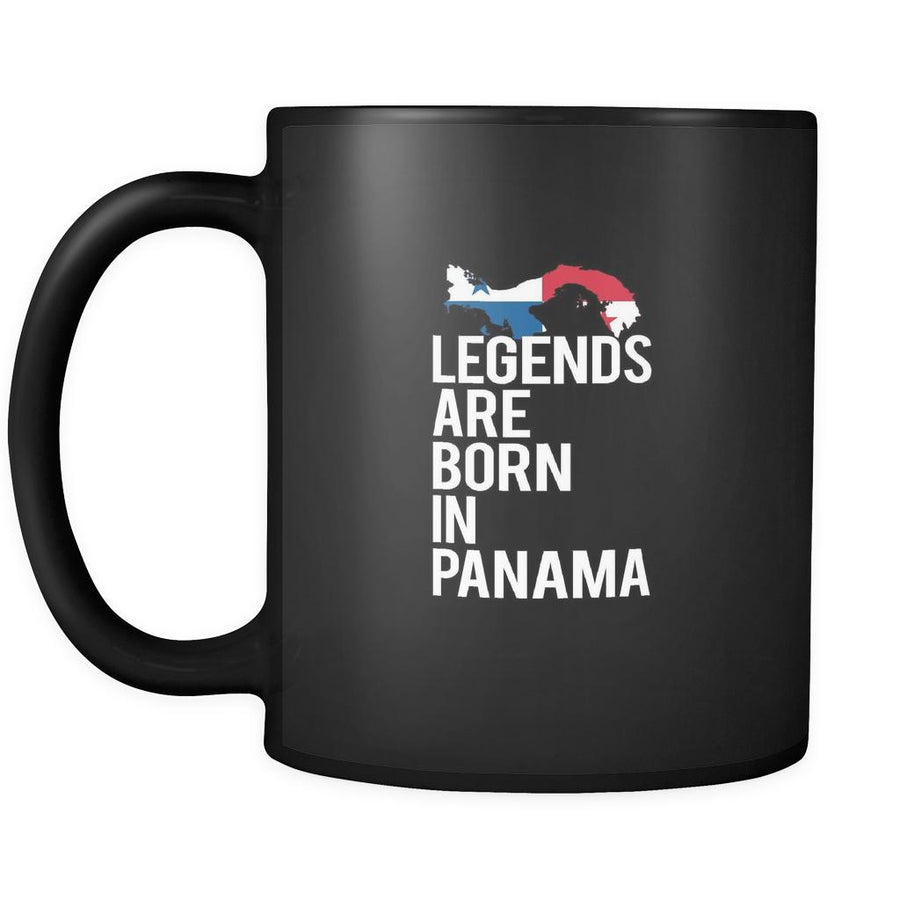 Panama Legends are born in Panama 11oz Black Mug-Drinkware-Teelime | shirts-hoodies-mugs