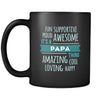 Papa Fun supportive proud awesome amazing cool loving happy it's a papa thing 11oz Black Mug-Drinkware-Teelime | shirts-hoodies-mugs