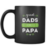 Papa Great dads get promoted to papa 11oz Black Mug-Drinkware-Teelime | shirts-hoodies-mugs