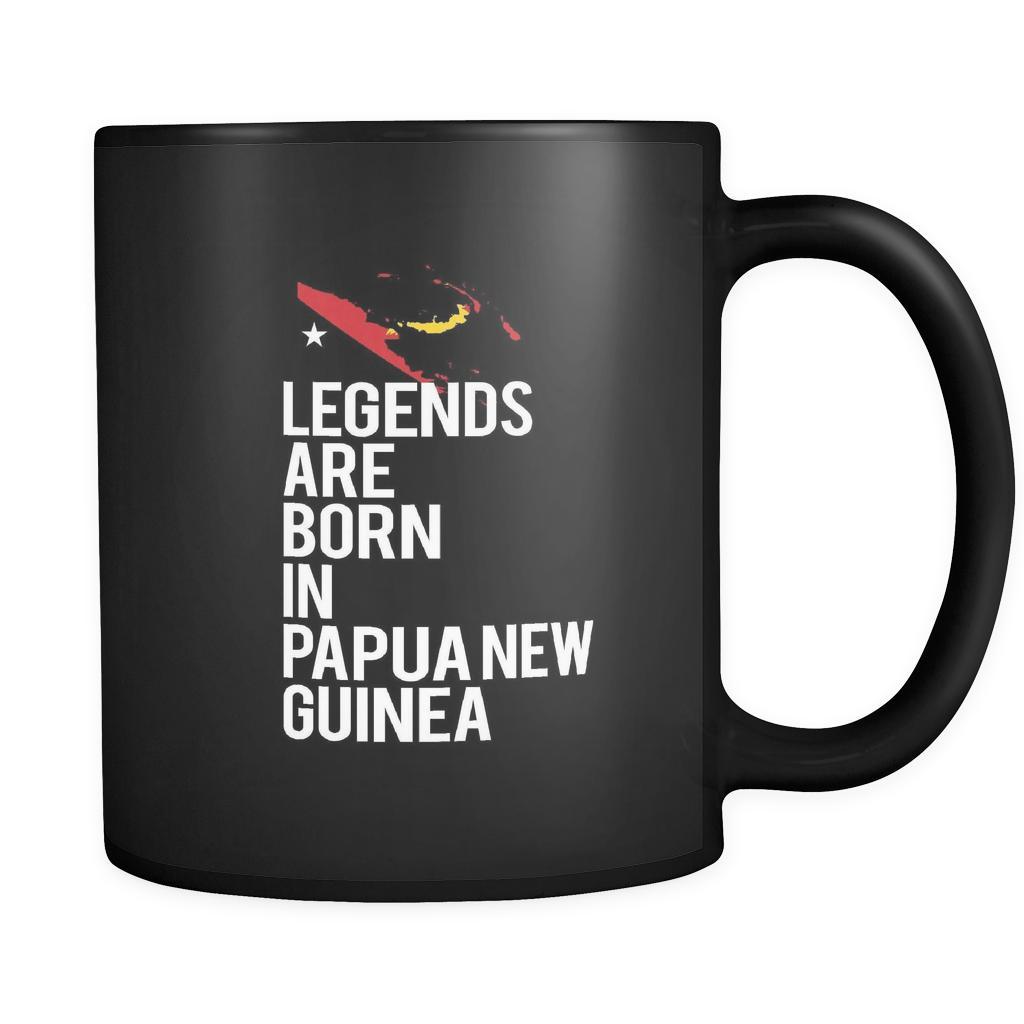 Papua New Guinea Legends are born in Papua New Guinea 11oz Black Mug-Drinkware-Teelime | shirts-hoodies-mugs