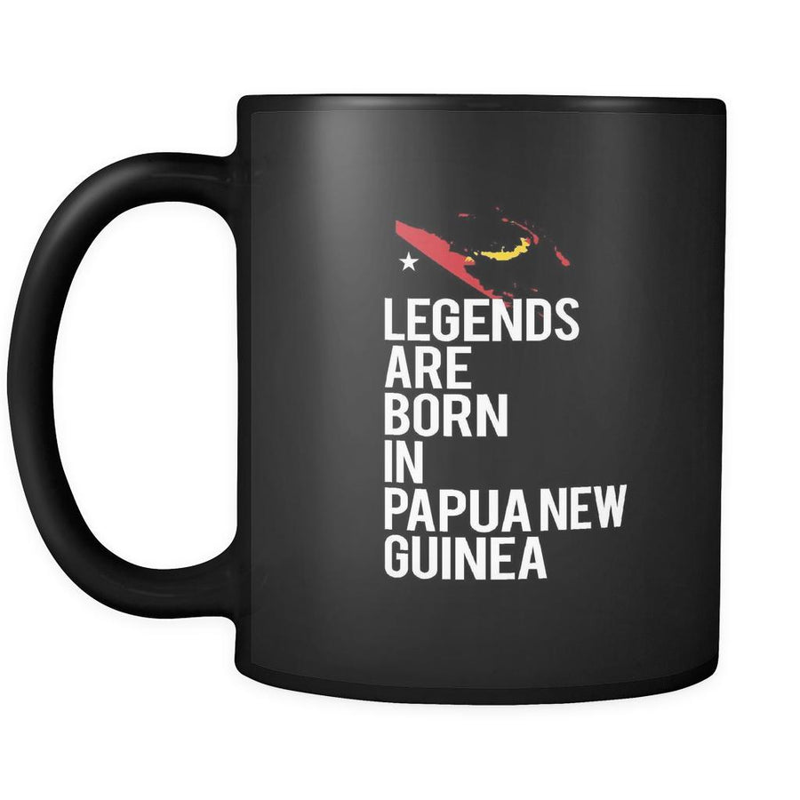 Papua New Guinea Legends are born in Papua New Guinea 11oz Black Mug-Drinkware-Teelime | shirts-hoodies-mugs