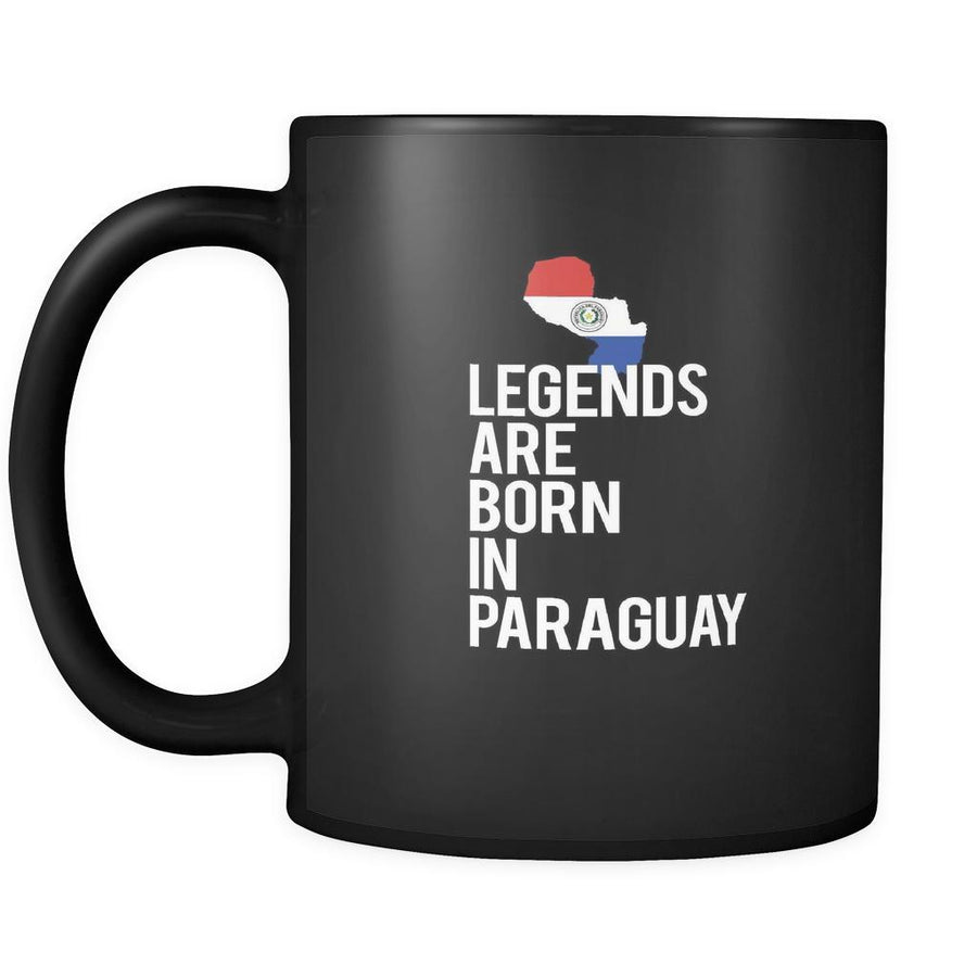 Paraguay Legends are born in Paraguay 11oz Black Mug-Drinkware-Teelime | shirts-hoodies-mugs