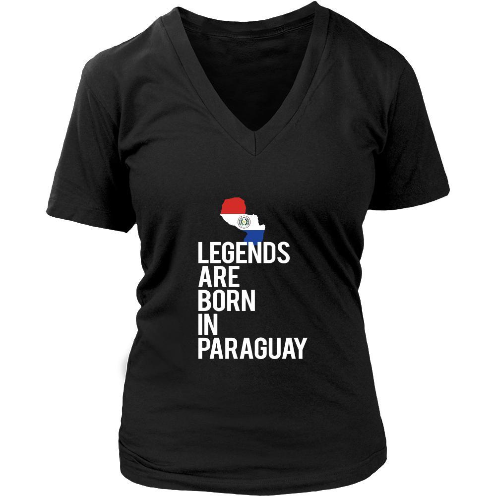 Paraguay Shirt - Legends are born in Paraguay - National Heritage Gift-T-shirt-Teelime | shirts-hoodies-mugs