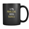 Paralegal 49% Paralegal 51% Badass 11oz Black Mug-Drinkware-Teelime | shirts-hoodies-mugs