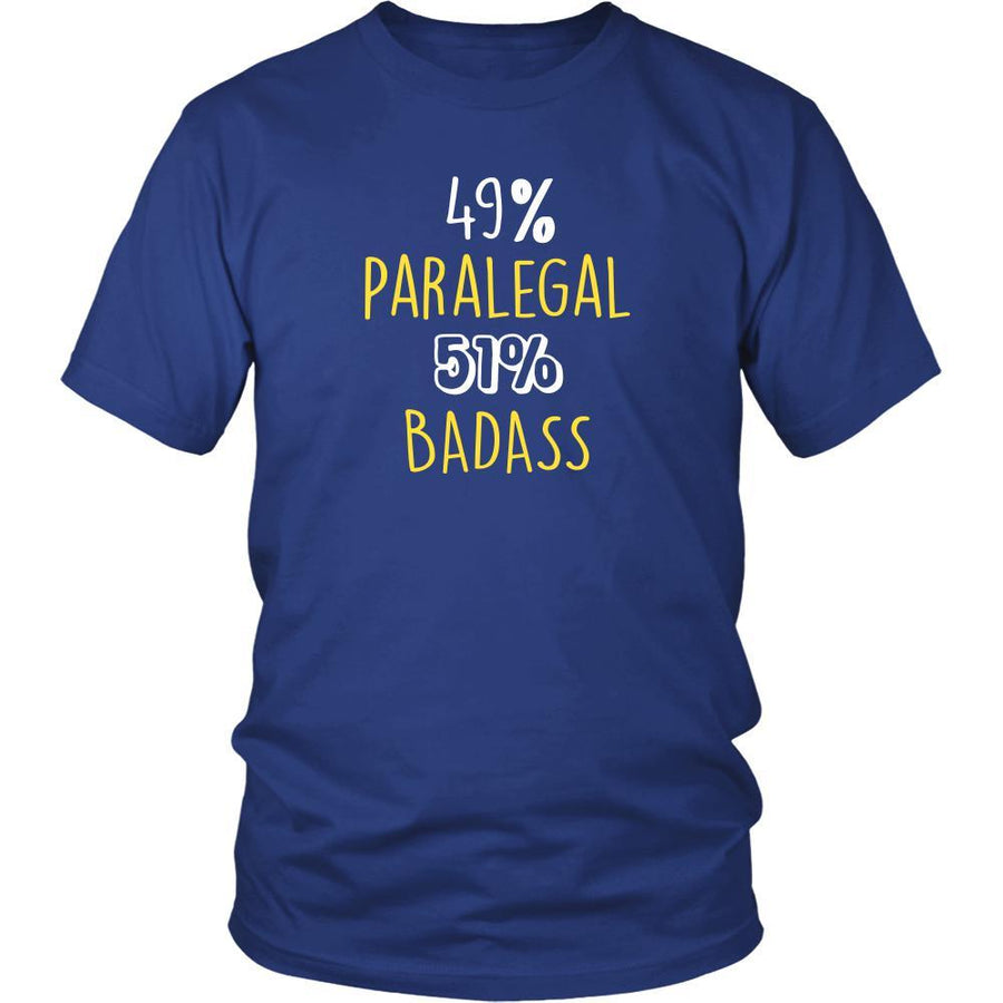 Paralegal Shirt - 49% Paralegal 51% Badass Profession-T-shirt-Teelime | shirts-hoodies-mugs
