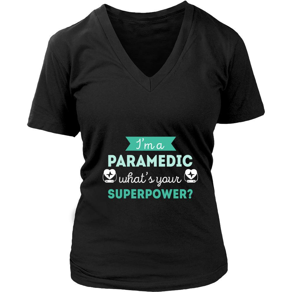 Paramedic Shirt - I'm a Paramedic, what's your superpower? - Profession Gift-T-shirt-Teelime | shirts-hoodies-mugs