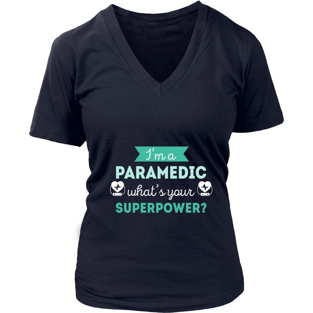 Paramedic Shirt - I'm a Paramedic, what's your superpower? - Profession Gift-T-shirt-Teelime | shirts-hoodies-mugs