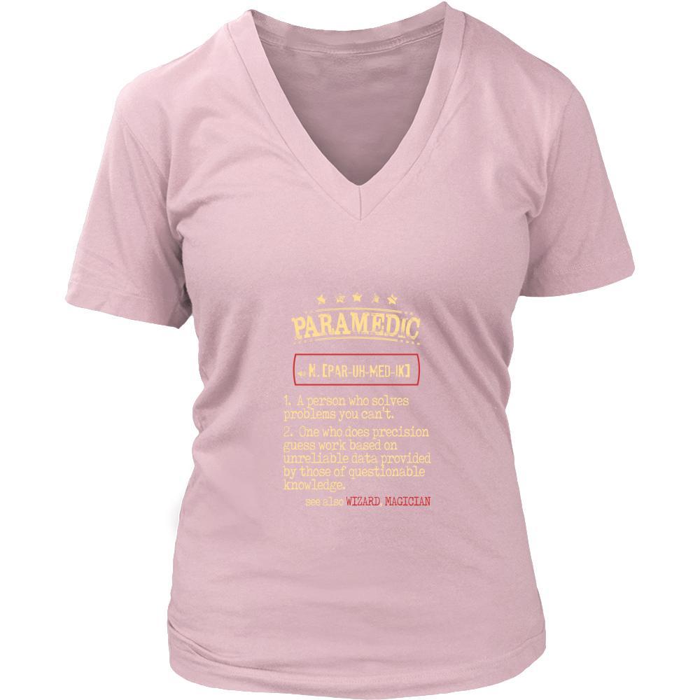 Paramedic Shirt - Paramedic a person who solves problems you can't. see also WIZARD, MAGICIAN Profession Gift-T-shirt-Teelime | shirts-hoodies-mugs