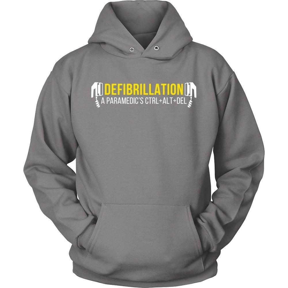 Paramedic T Shirts - Defibrillation A Paramedic's CTRL + ALT + DEL-T-shirt-Teelime | shirts-hoodies-mugs