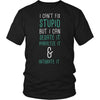 Paramedics T Shirt - I can't fix stupid but I can sedate it paralyze it & intubate it-T-shirt-Teelime | shirts-hoodies-mugs