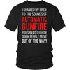 Paramedics T Shirt - Paramedics I changed my siren to the sounds of Automatic Gunfire-T-shirt-Teelime | shirts-hoodies-mugs