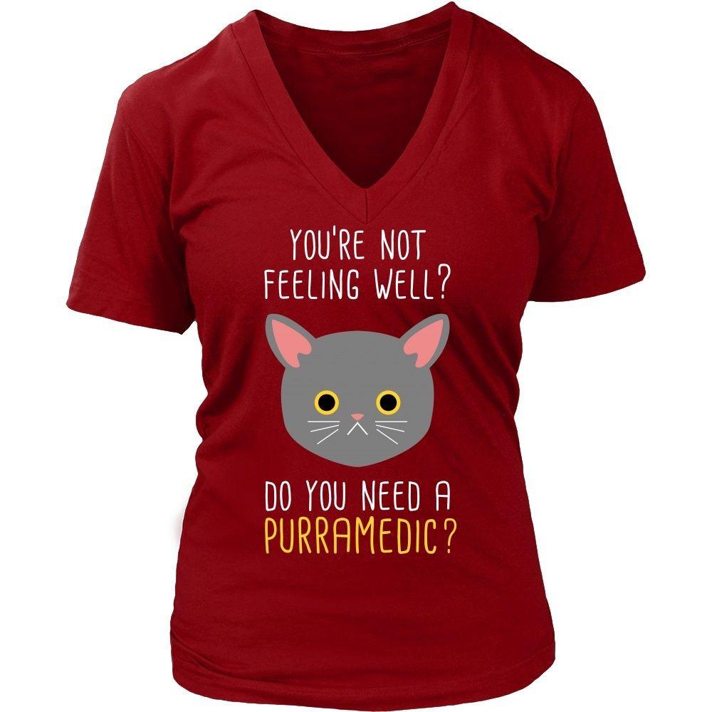 Paramedics T Shirt - You're not feeling well? Do you need a Purramedic?-T-shirt-Teelime | shirts-hoodies-mugs