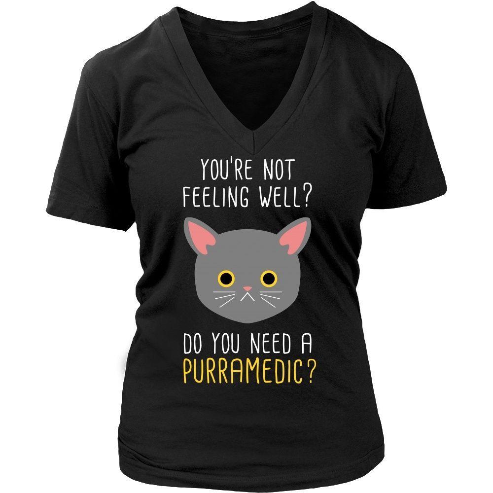 Paramedics T Shirt - You're not feeling well? Do you need a Purramedic?-T-shirt-Teelime | shirts-hoodies-mugs