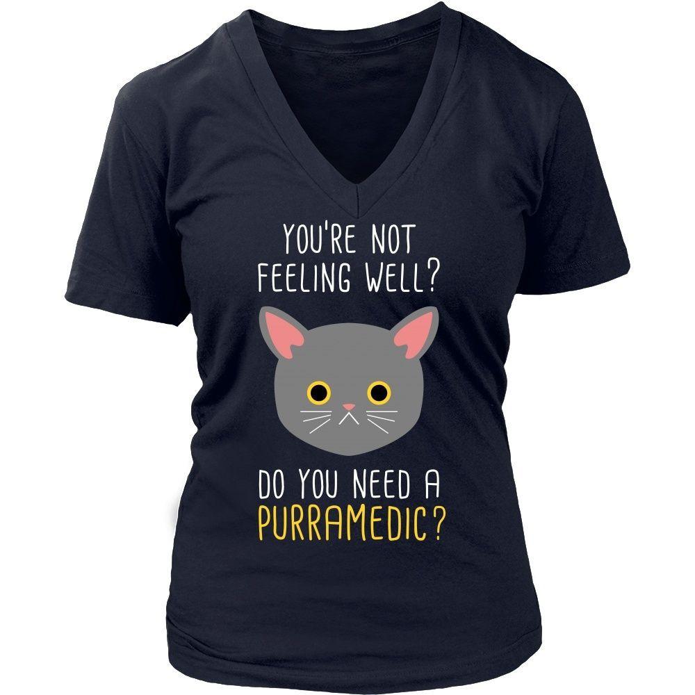 Paramedics T Shirt - You're not feeling well? Do you need a Purramedic?-T-shirt-Teelime | shirts-hoodies-mugs