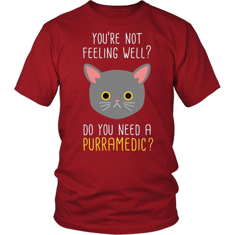 Paramedics T Shirt - You're not feeling well? Do you need a Purramedic?-T-shirt-Teelime | shirts-hoodies-mugs