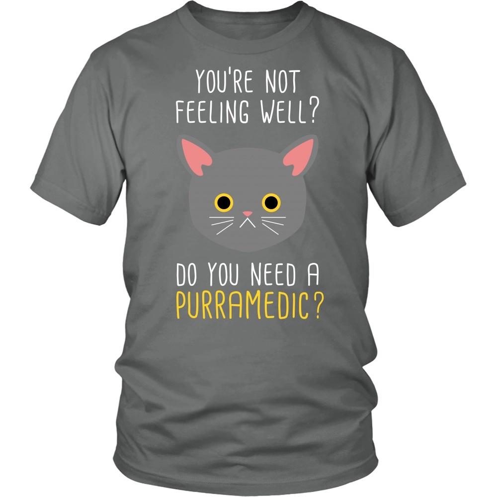 Paramedics T Shirt - You're not feeling well? Do you need a Purramedic?-T-shirt-Teelime | shirts-hoodies-mugs