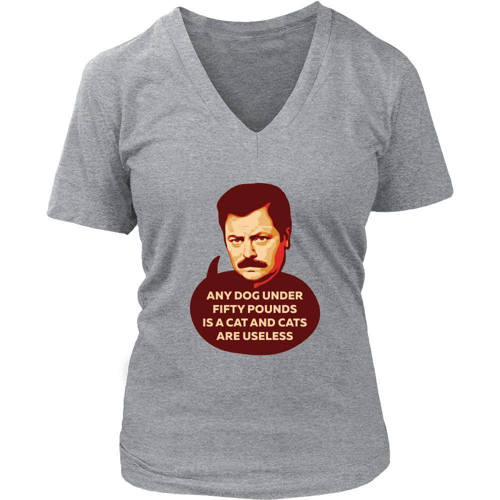 Parks and Recreation T Shirt - Cats Are Useless - TV & Movies-T-shirt-Teelime | shirts-hoodies-mugs
