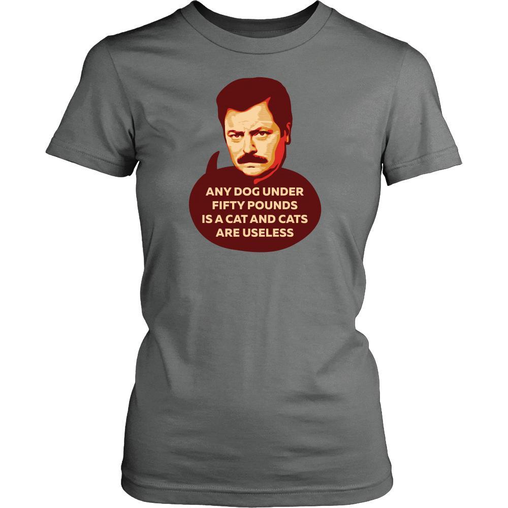 Parks and Recreation T Shirt - Cats Are Useless - TV & Movies-T-shirt-Teelime | shirts-hoodies-mugs