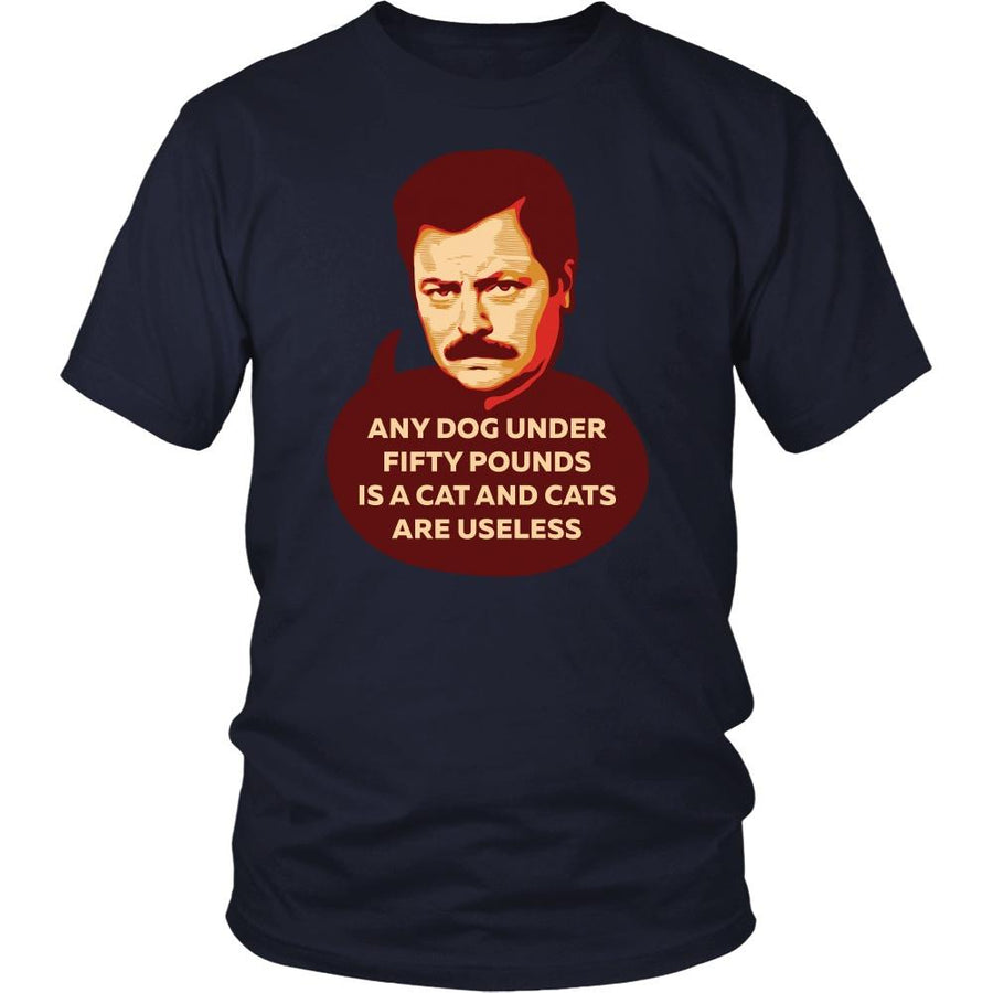 Parks and Recreation T Shirt - Cats Are Useless - TV & Movies-T-shirt-Teelime | shirts-hoodies-mugs