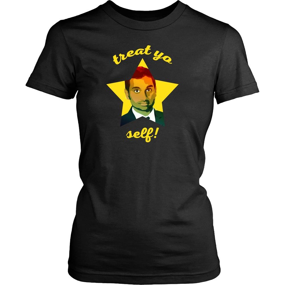 Parks and Recreation T Shirt - Treat Ya Self - TV & Movies-T-shirt-Teelime | shirts-hoodies-mugs
