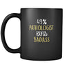 Pathologist 49% Pathologist 51% Badass 11oz Black Mug-Drinkware-Teelime | shirts-hoodies-mugs