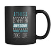 Patrol officer This is what an awesome patrol officer looks like 11oz Black Mug-Drinkware-Teelime | shirts-hoodies-mugs