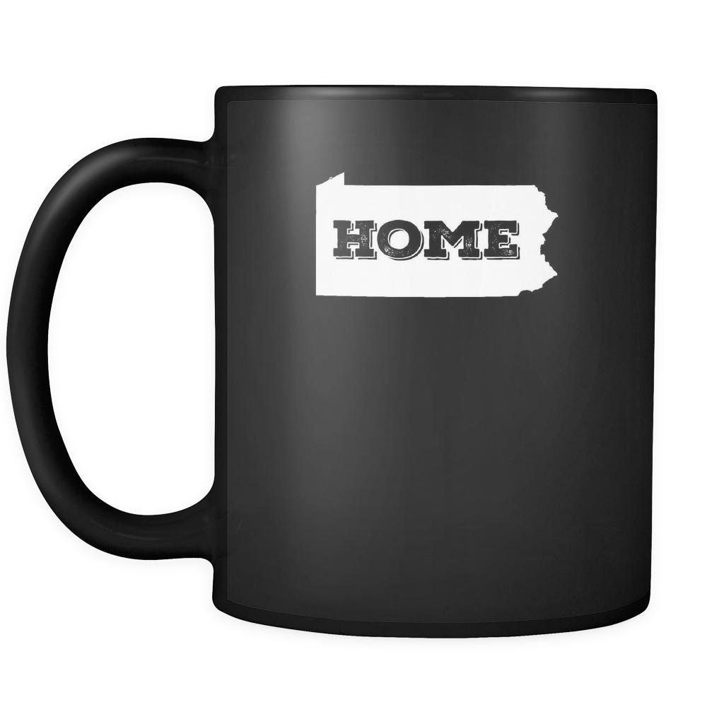 Pennsylvania Home Pennsylvania 11oz Black Mug-Drinkware-Teelime | shirts-hoodies-mugs