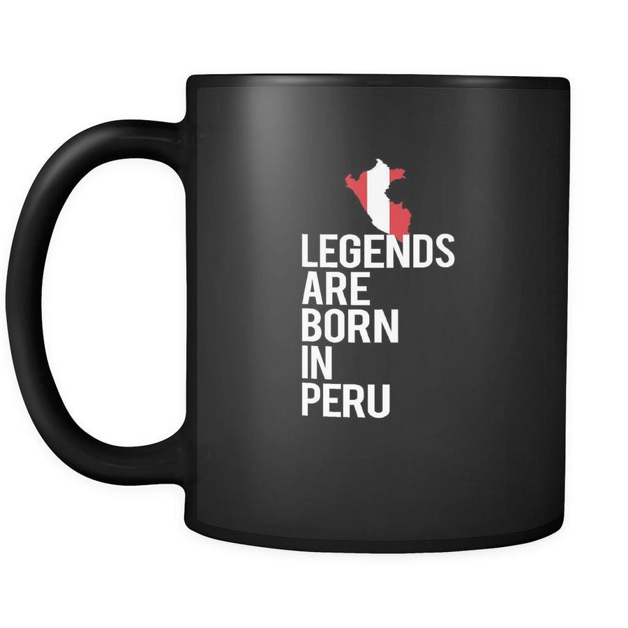 Peru Legends are born in Peru 11oz Black Mug-Drinkware-Teelime | shirts-hoodies-mugs