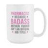 Pharmacist coffee mug - Badass Pharmacist-Drinkware-Teelime | shirts-hoodies-mugs