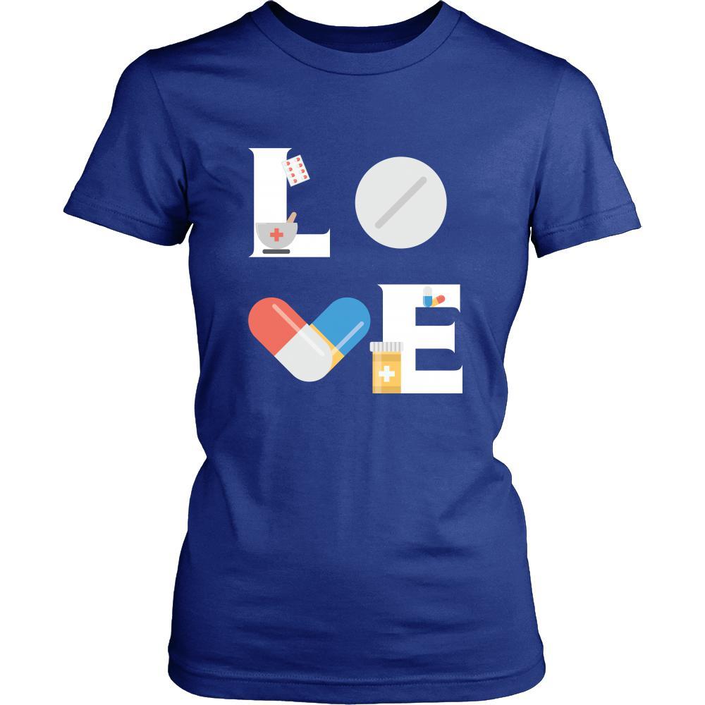 Pharmacist - LOVE Pharmacist - Pills Profession/Job Shirt-T-shirt-Teelime | shirts-hoodies-mugs