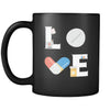 Pharmacist mug - LOVE Pharmacist - 11oz Black Mug-Drinkware-Teelime | shirts-hoodies-mugs