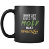 Pharmacist When life gives you mold make penicilin 11oz Black Mug-Drinkware-Teelime | shirts-hoodies-mugs