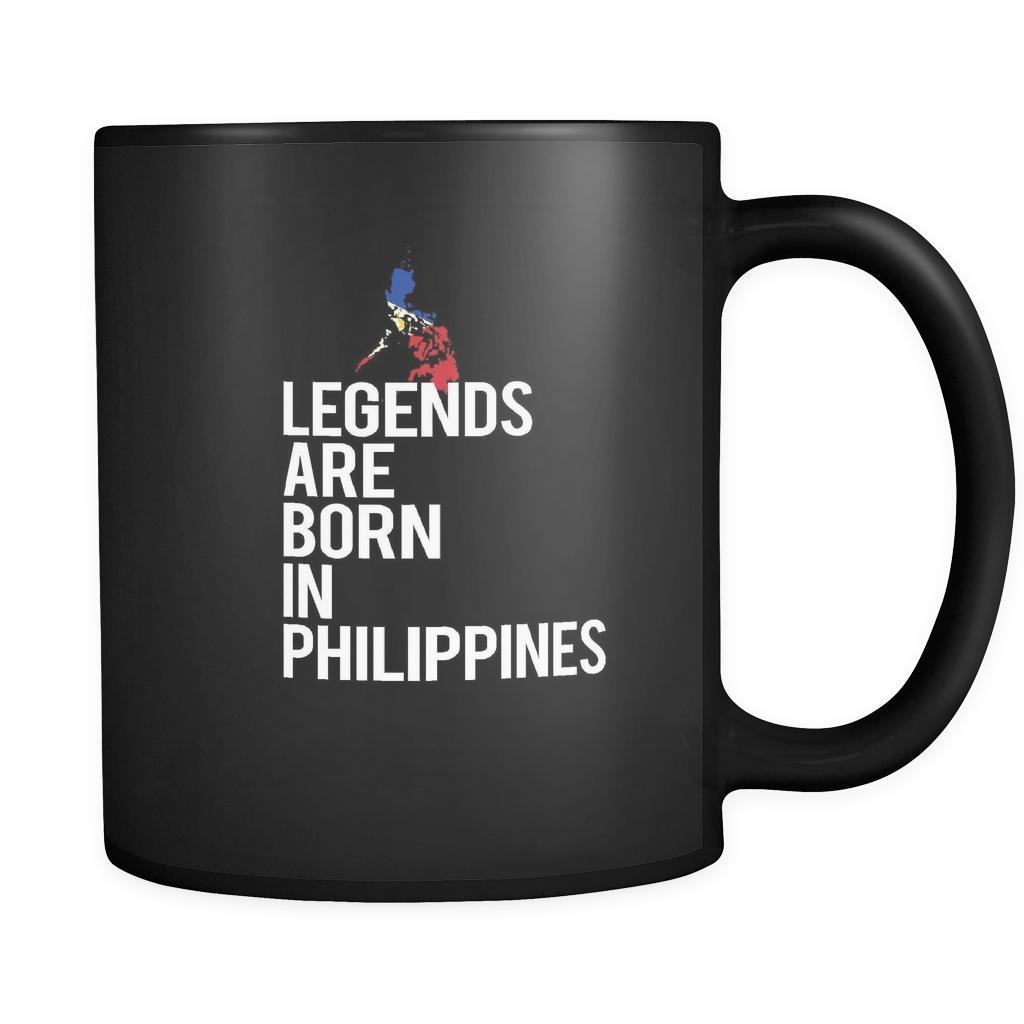 Philippines Legends are born in Philippines 11oz Black Mug-Drinkware-Teelime | shirts-hoodies-mugs