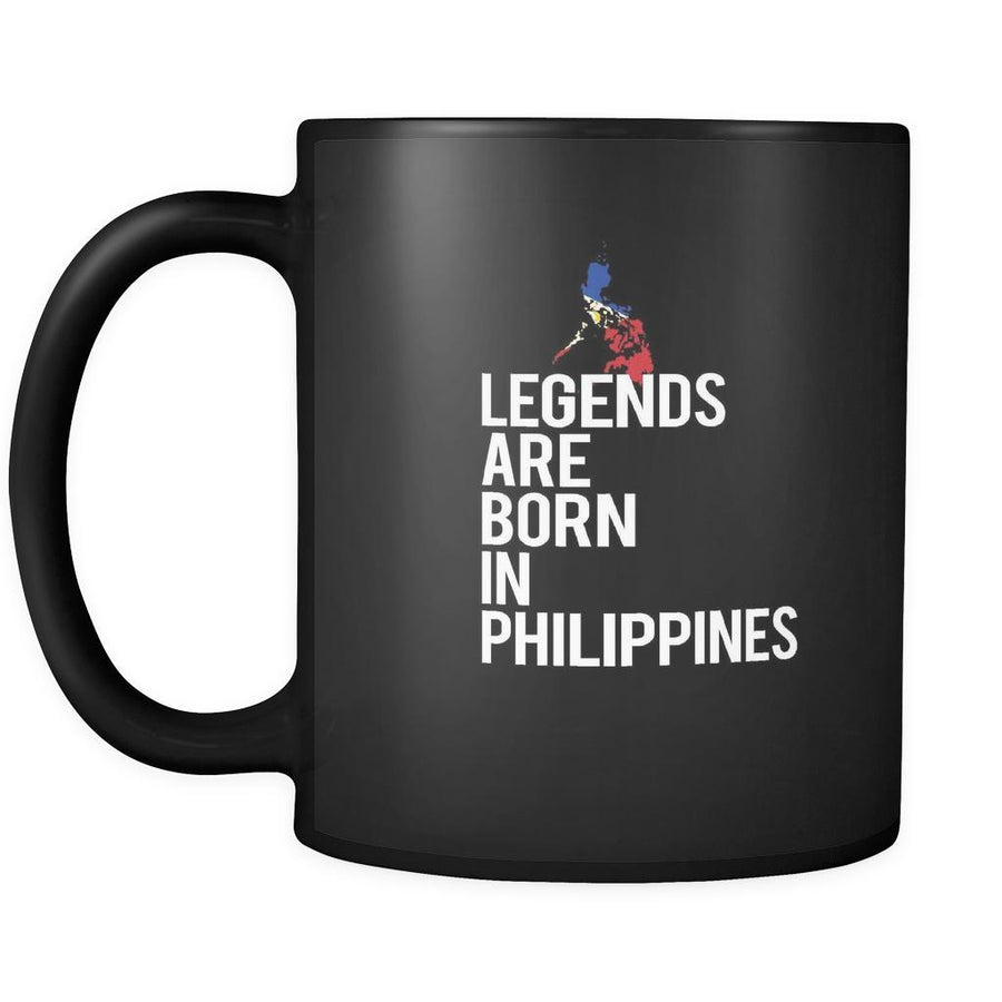 Philippines Legends are born in Philippines 11oz Black Mug-Drinkware-Teelime | shirts-hoodies-mugs