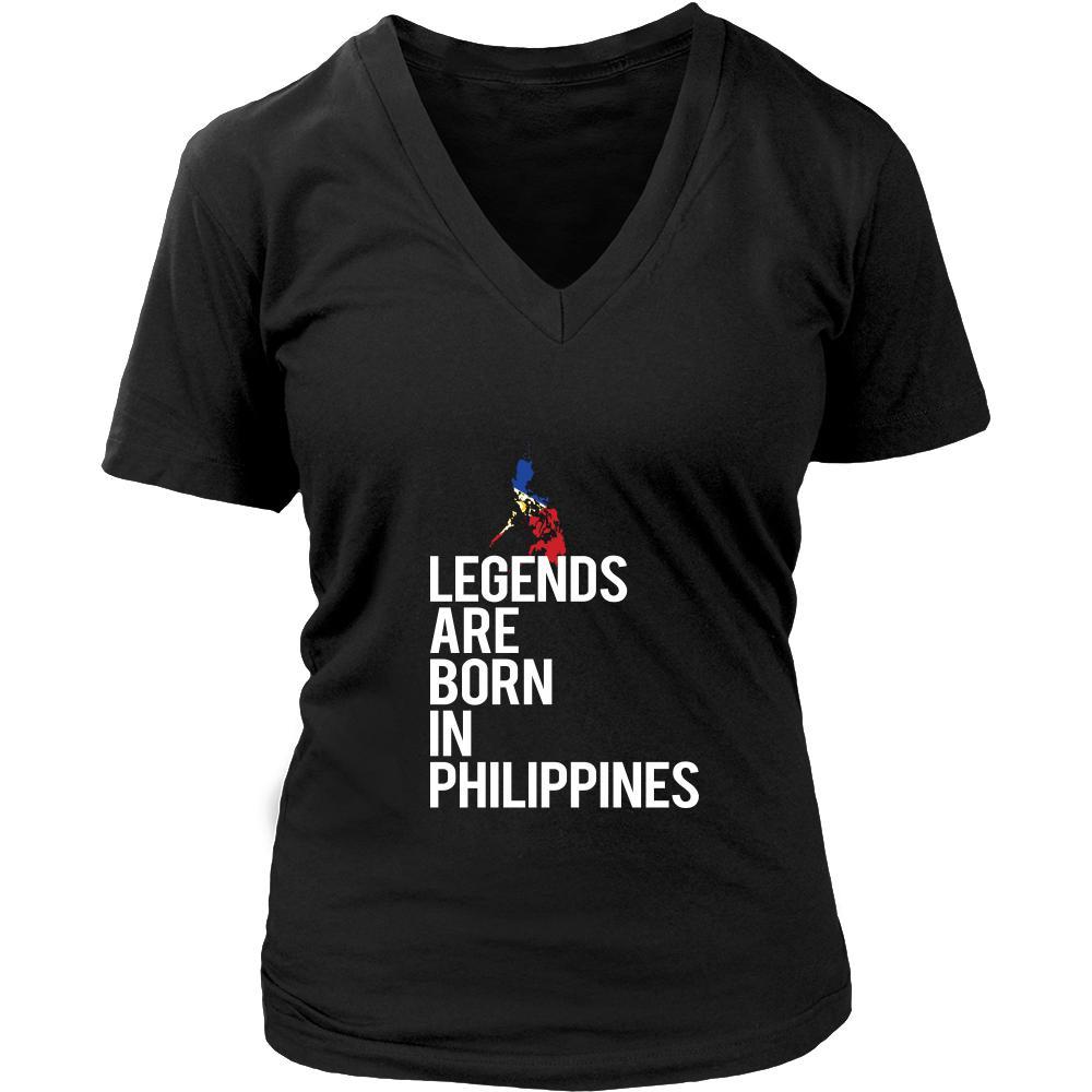 Philippines Shirt - Legends are born in Philippines - National Heritage Gift-T-shirt-Teelime | shirts-hoodies-mugs