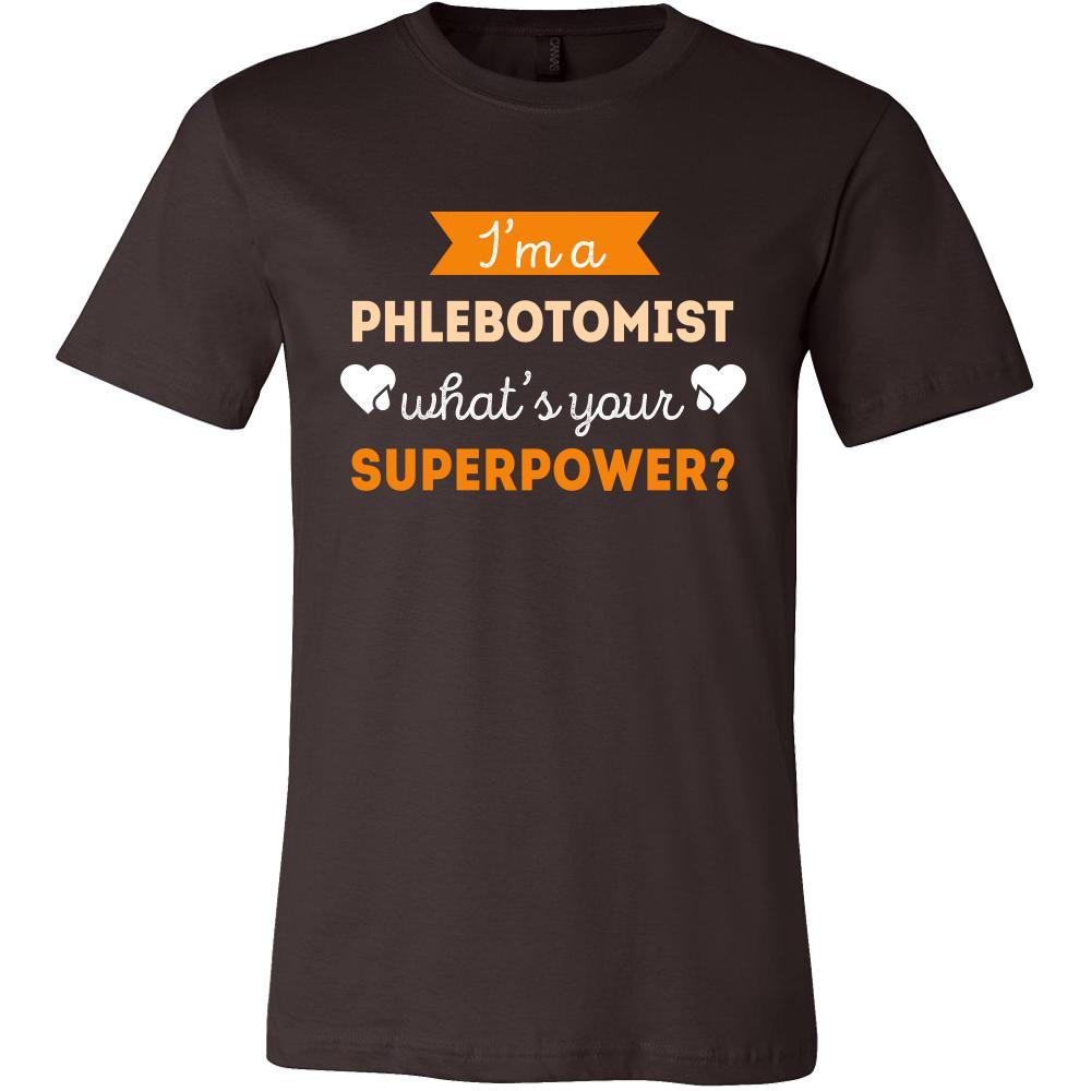 Phlebotomist Shirt - I'm a Phlebotomist, what's your superpower? - Profession Gift-T-shirt-Teelime | shirts-hoodies-mugs