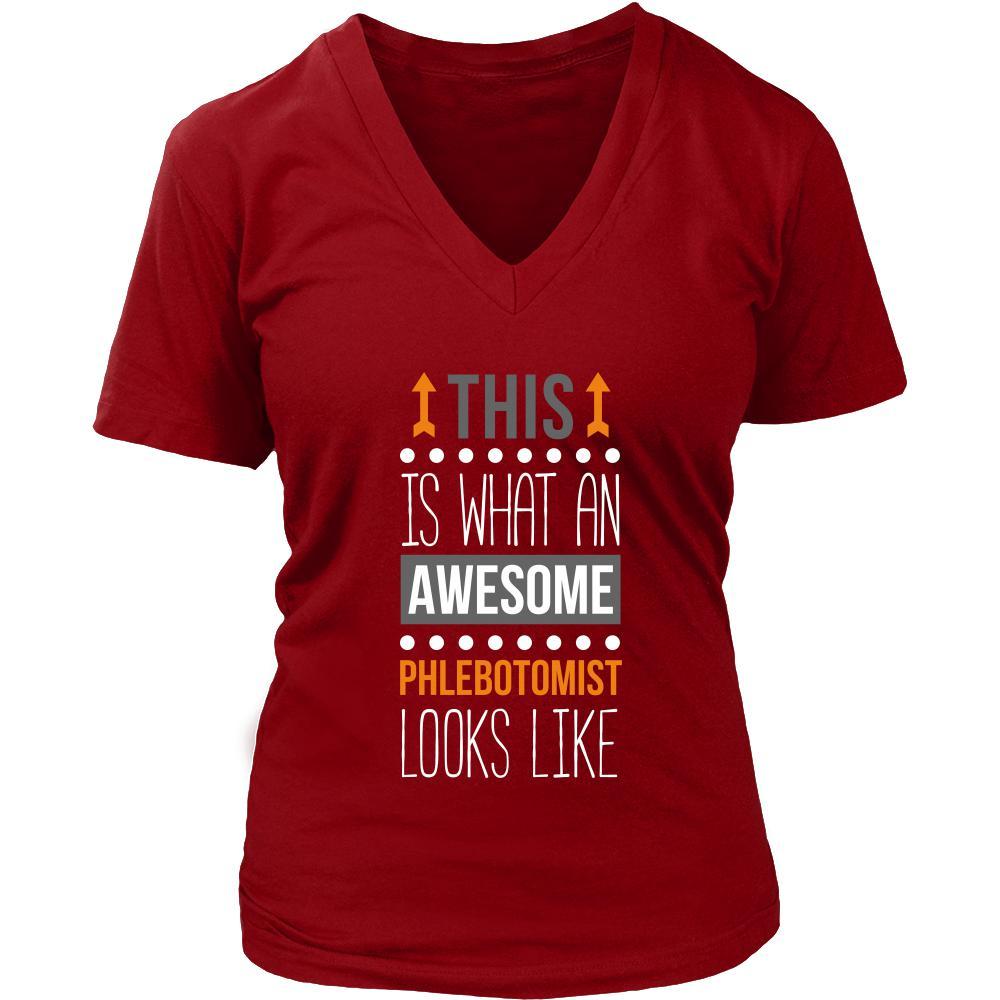 Phlebotomist Shirt - This is what an awesome Phlebotomist looks like - Profession Gift-T-shirt-Teelime | shirts-hoodies-mugs