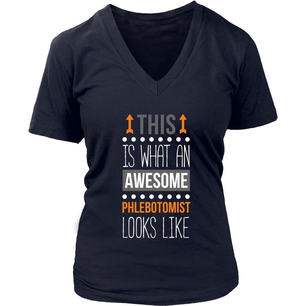 Phlebotomist Shirt - This is what an awesome Phlebotomist looks like - Profession Gift-T-shirt-Teelime | shirts-hoodies-mugs