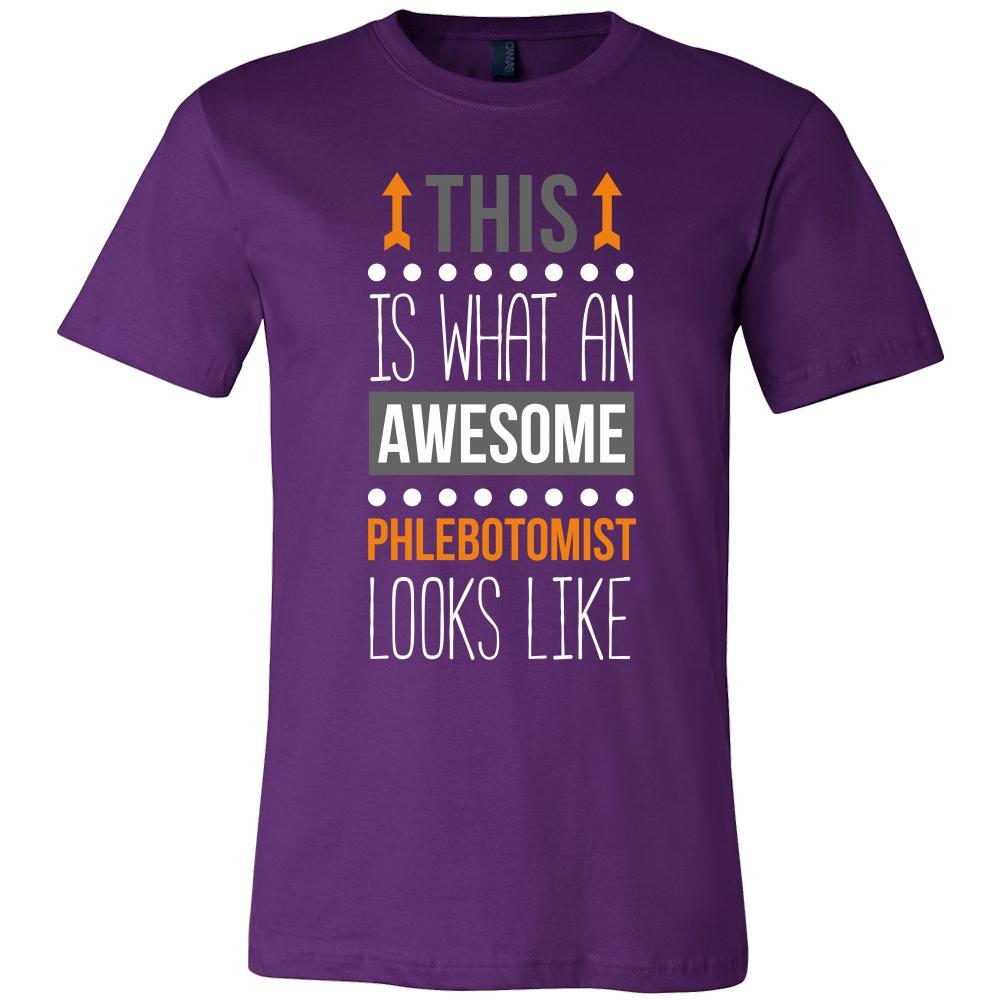 Phlebotomist Shirt - This is what an awesome Phlebotomist looks like - Profession Gift-T-shirt-Teelime | shirts-hoodies-mugs