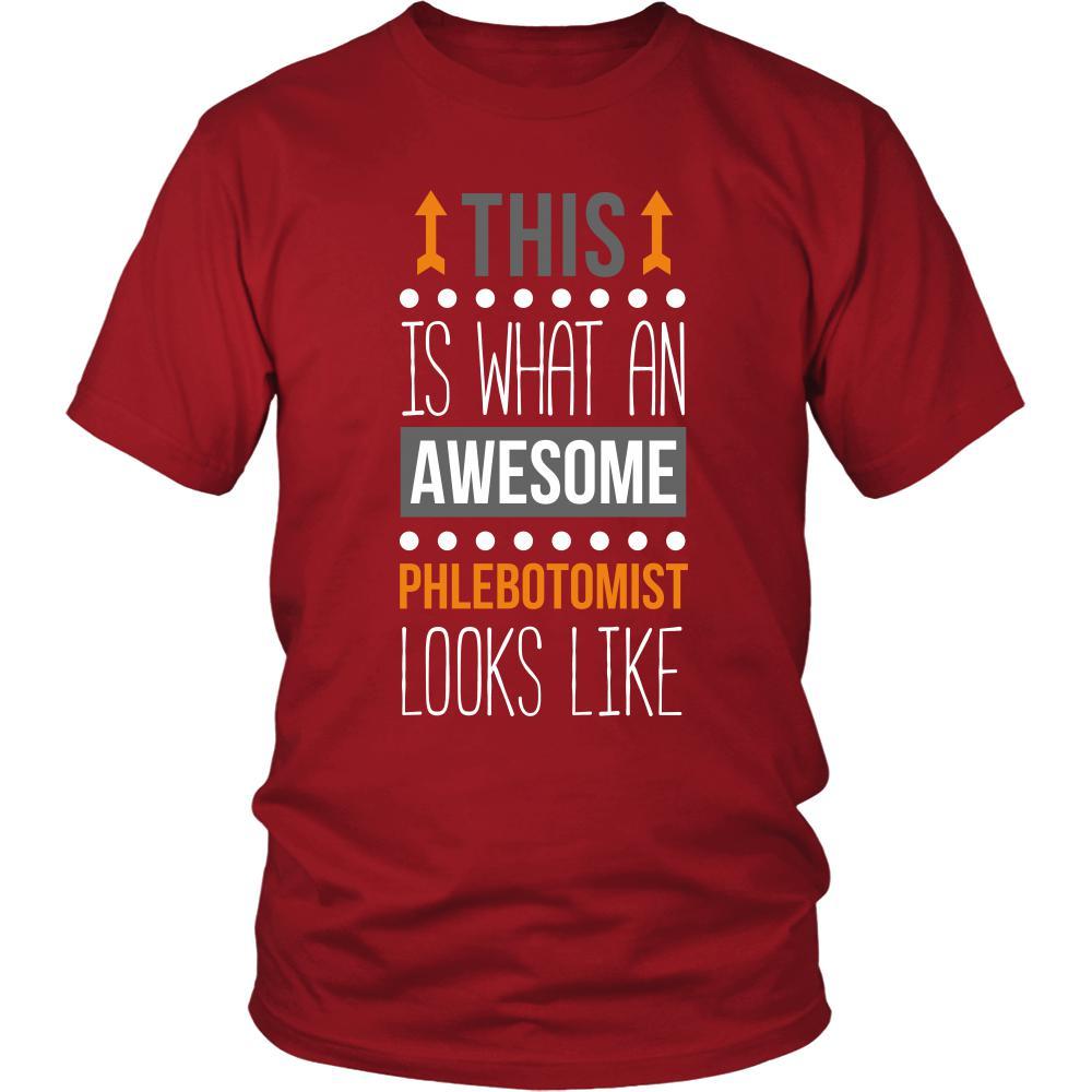 Phlebotomist Shirt - This is what an awesome Phlebotomist looks like - Profession Gift-T-shirt-Teelime | shirts-hoodies-mugs