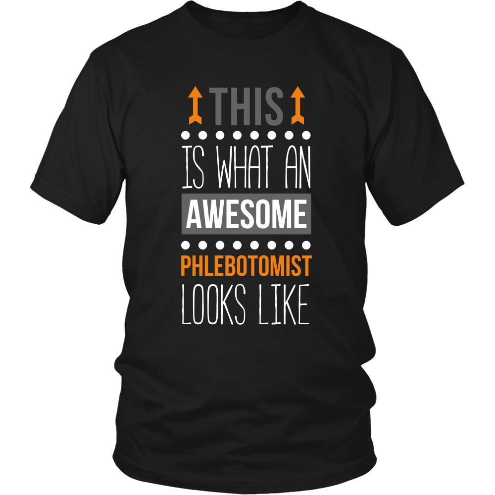 Phlebotomist Shirt - This is what an awesome Phlebotomist looks like - Profession Gift-T-shirt-Teelime | shirts-hoodies-mugs