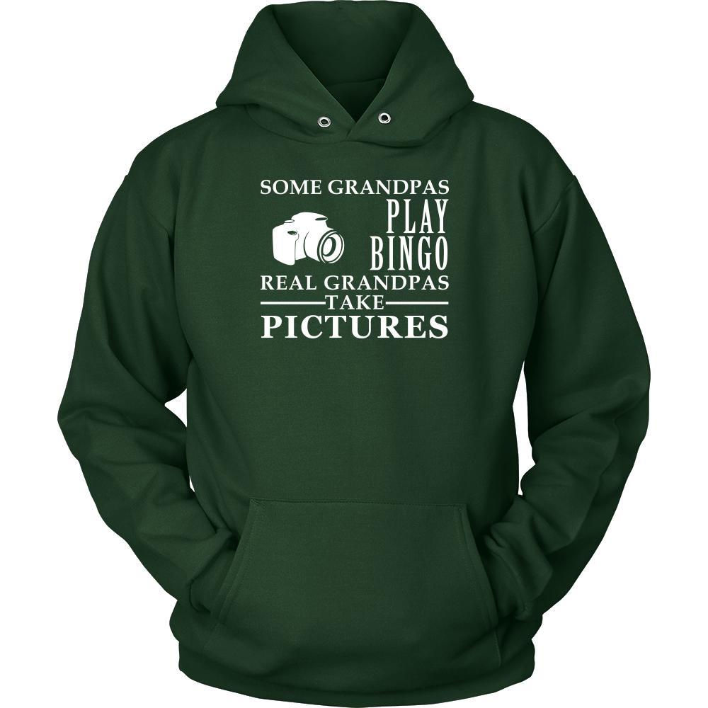 Photography Shirt Some Grandpas play bingo, real Grandpas take pictures Family Hobby-T-shirt-Teelime | shirts-hoodies-mugs