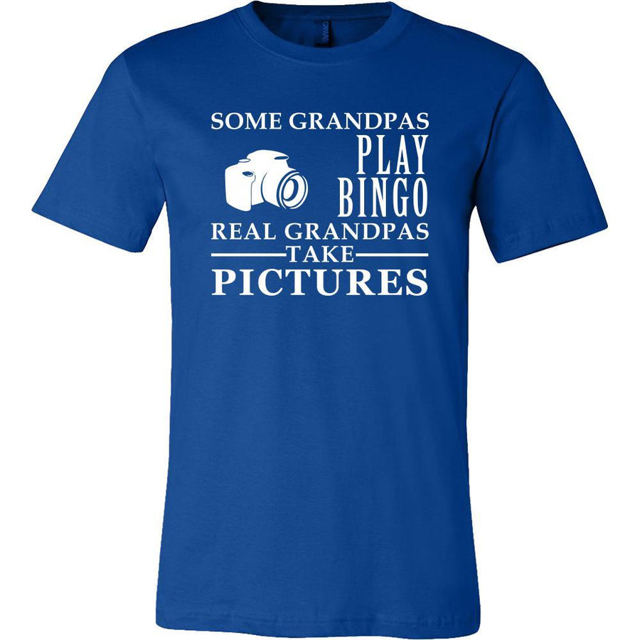 Photography Shirt Some Grandpas play bingo, real Grandpas take pictures Family Hobby-T-shirt-Teelime | shirts-hoodies-mugs