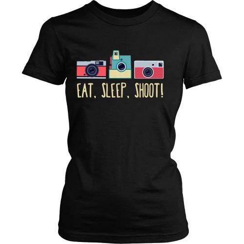 Photography T Shirt - Eat, Sleep, Shoot!-T-shirt-Teelime | shirts-hoodies-mugs